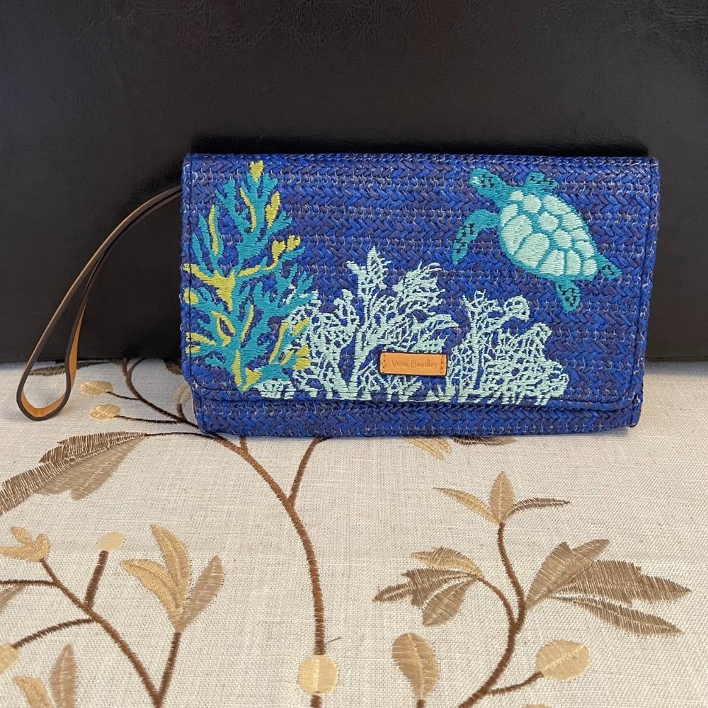 Vera Bradley Straw Wristlet
